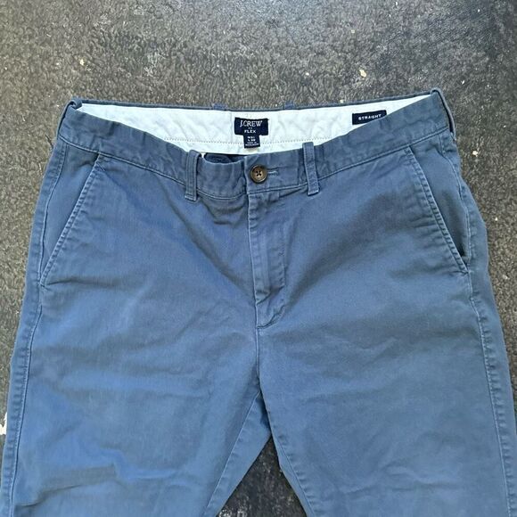 J. Crew Blue Straight Fit Flex Mens Pants Size 31x27.5 Formal Business - Picture 6 of 11